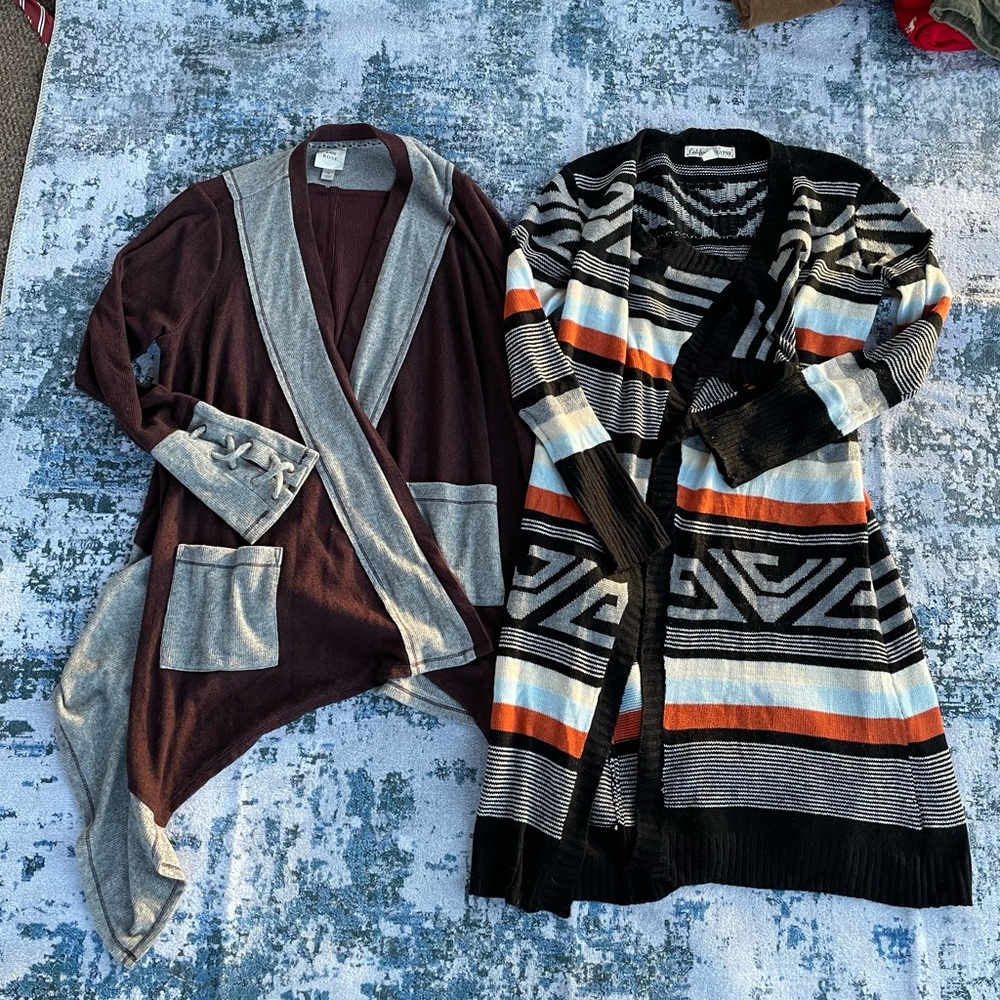 2 piece bundle boho Gypsy sweater!